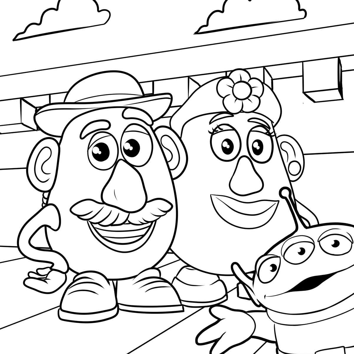 rex printable toy story coloring pages