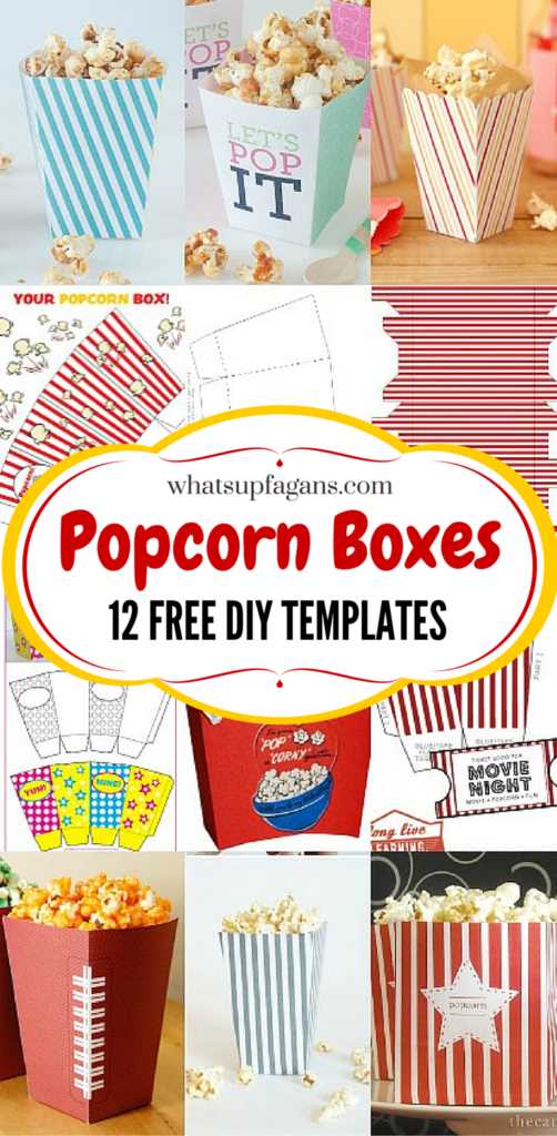popcorn bucket printable popcorn bucket printable
