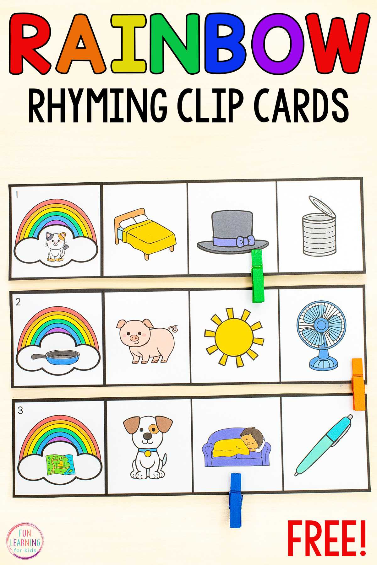 rhyming picture cards free printable rhyming picture cards free printable
