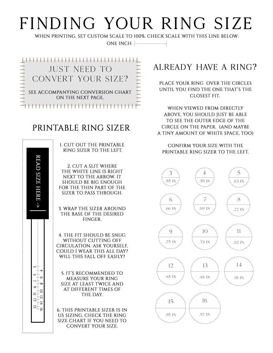 ring sizer printable chart