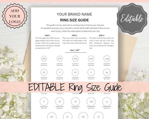 ring sizer printable chart