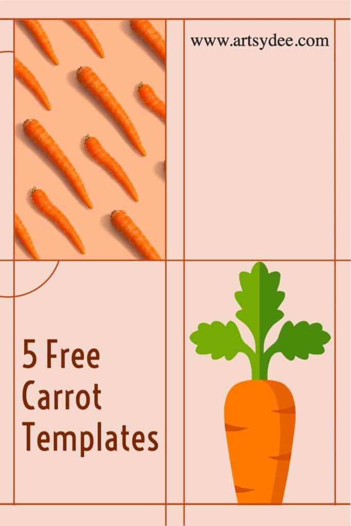 cut out carrot template printable