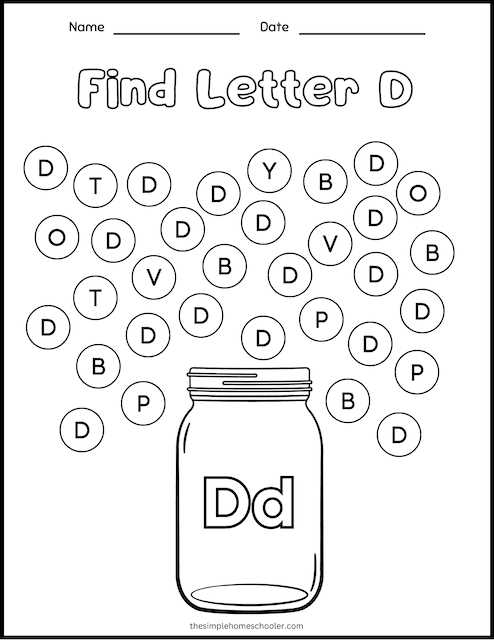 free printable letter d worksheets
