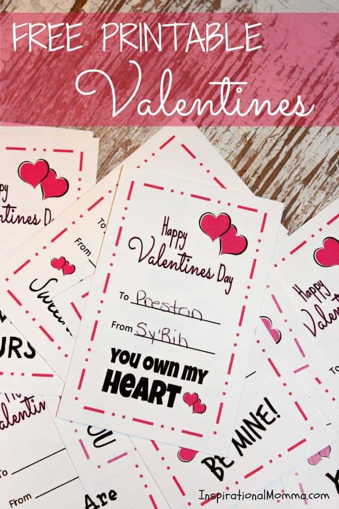 valentine card free printable