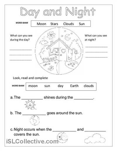 day and night printables