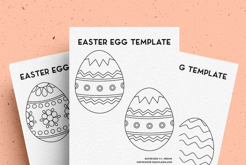 free printable easter egg template