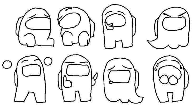 character printable among us coloring pages