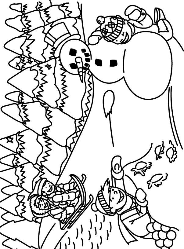 printable winter color pages printable winter color pages