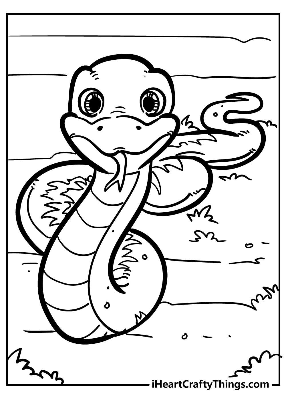 free printable snake coloring page free printable snake coloring page