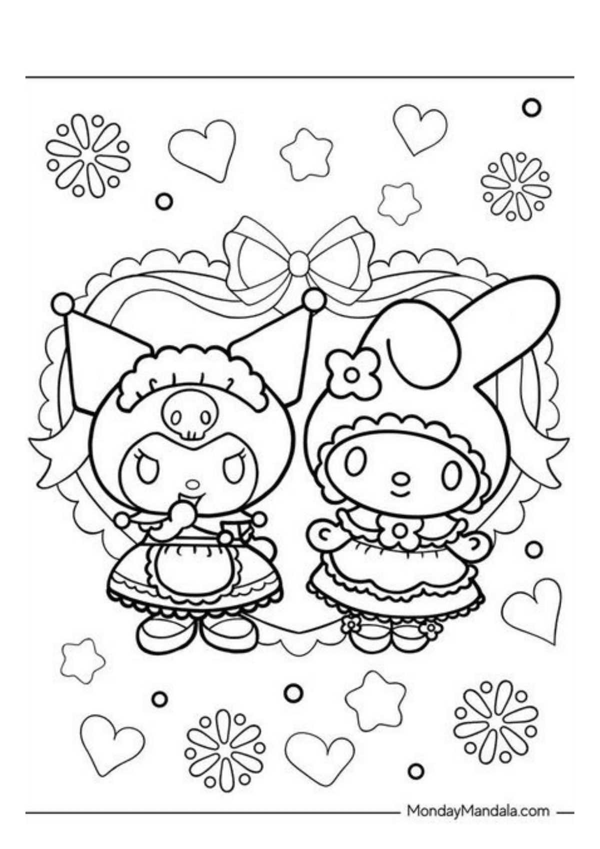 sanrio printable coloring pages