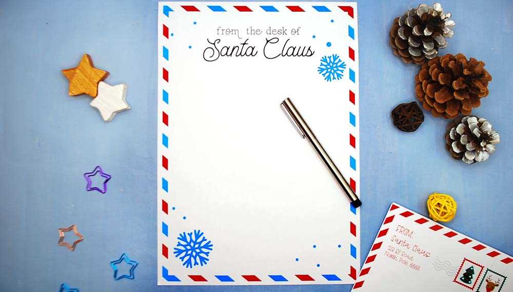 santa claus stationary free printable