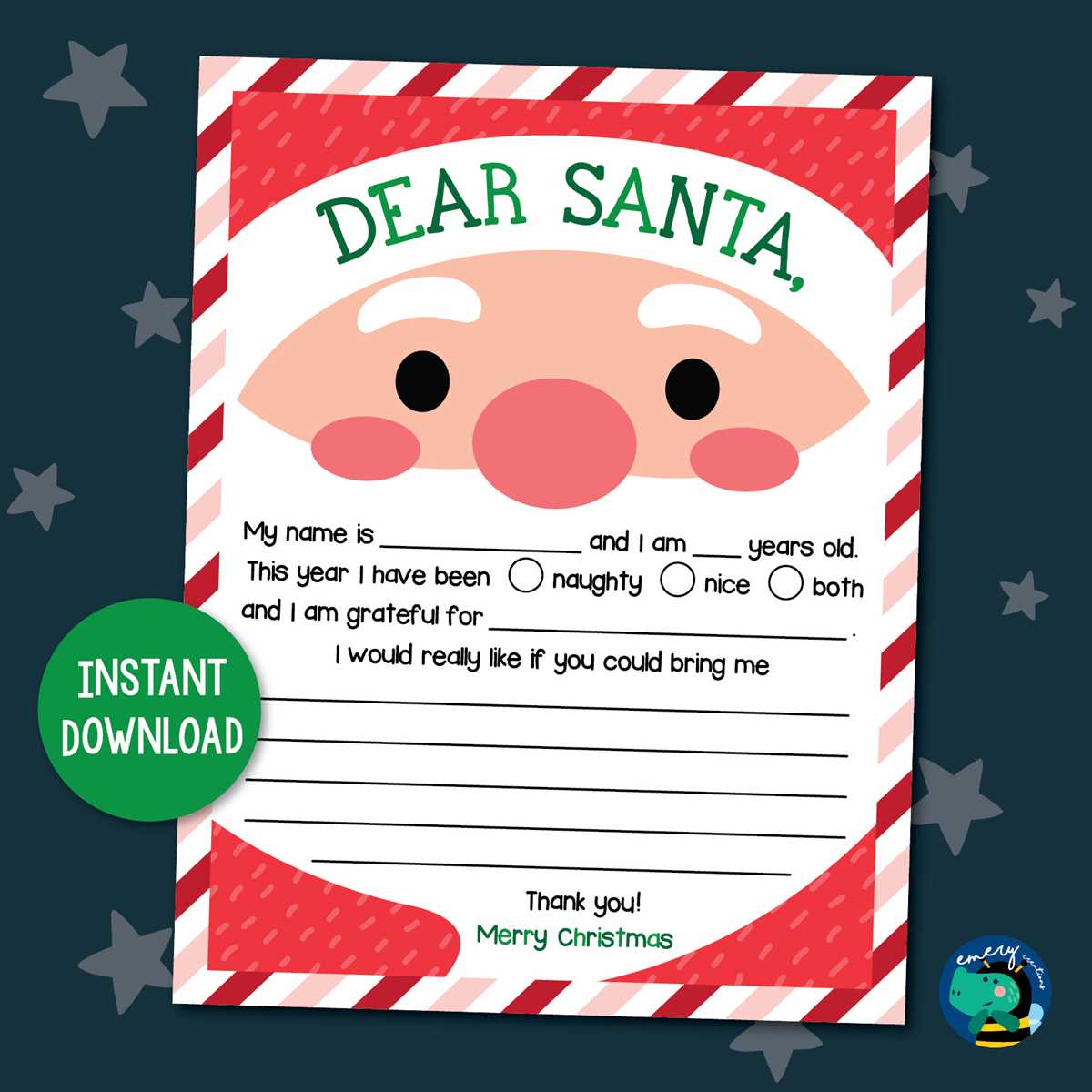 santa list printable santa list printable