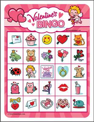 printable valentines bingo printable valentines bingo