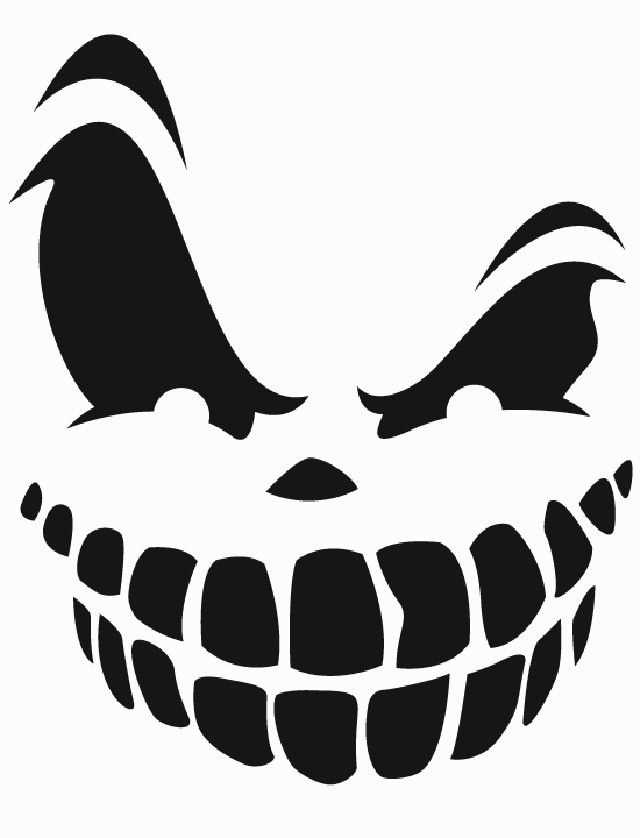 scary pumpkin stencils free printable scary pumpkin stencils free printable