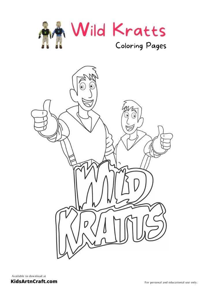wild kratts printable coloring pages