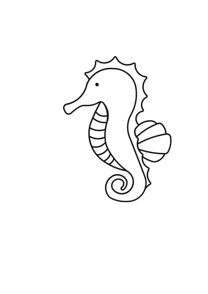 printable seahorse template printable seahorse template