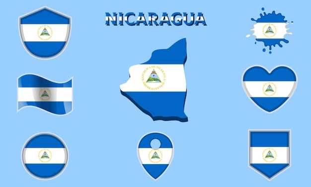printable nicaragua flag printable nicaragua flag