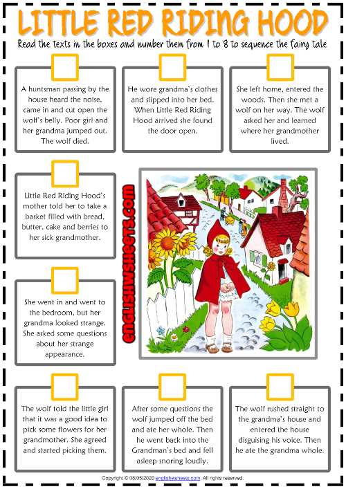 printable story of little red riding hood printable story of little red riding hood