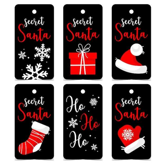 secret santa tags printable secret santa tags printable