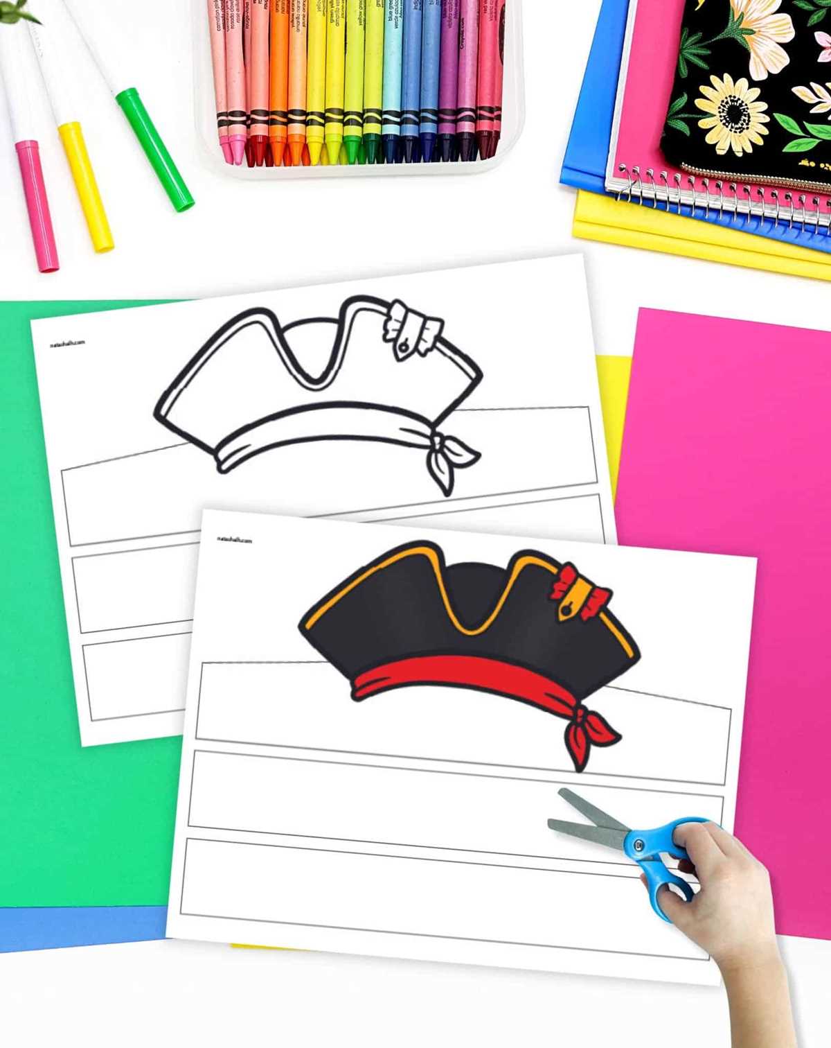 printable pirate hat template printable pirate hat template