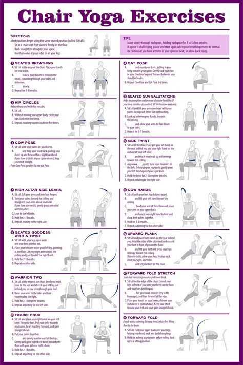 senior chair yoga printable