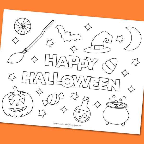 happy halloween coloring pages free printable happy halloween coloring pages free printable