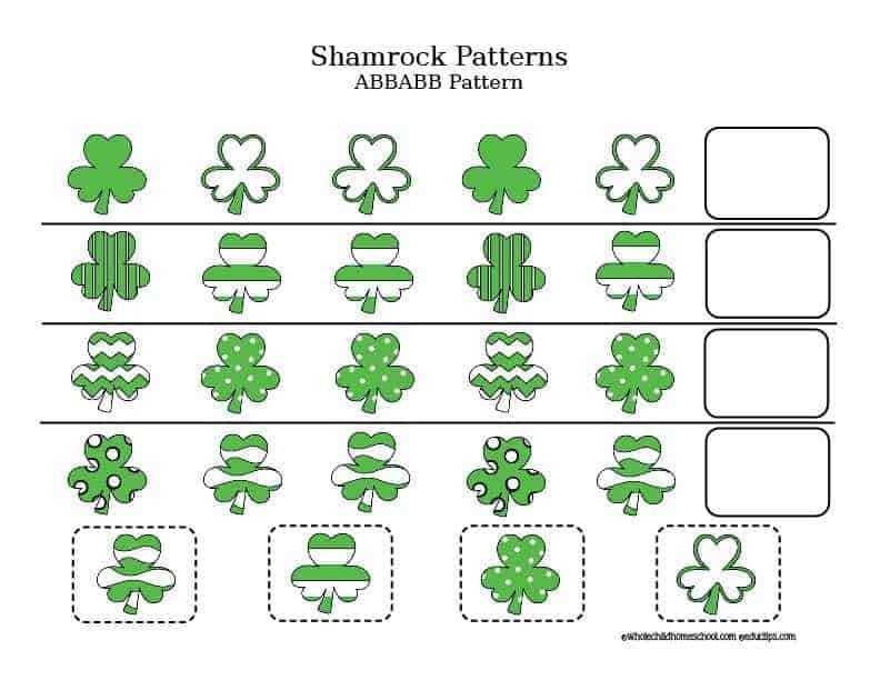 shamrock pattern printable shamrock pattern printable
