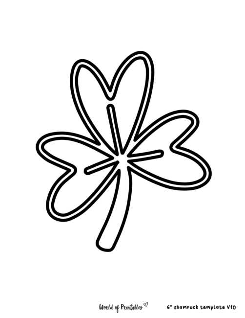 shamrock printable template