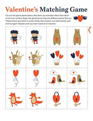 printable matching games for toddlers