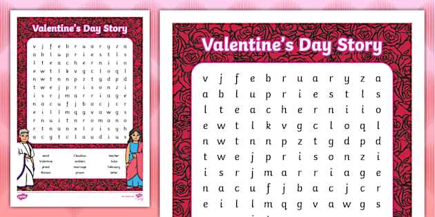 valentines day word search printable valentines day word search printable
