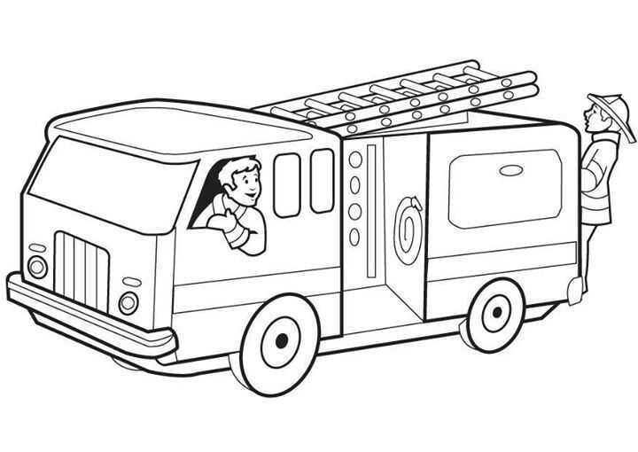 printable fire truck