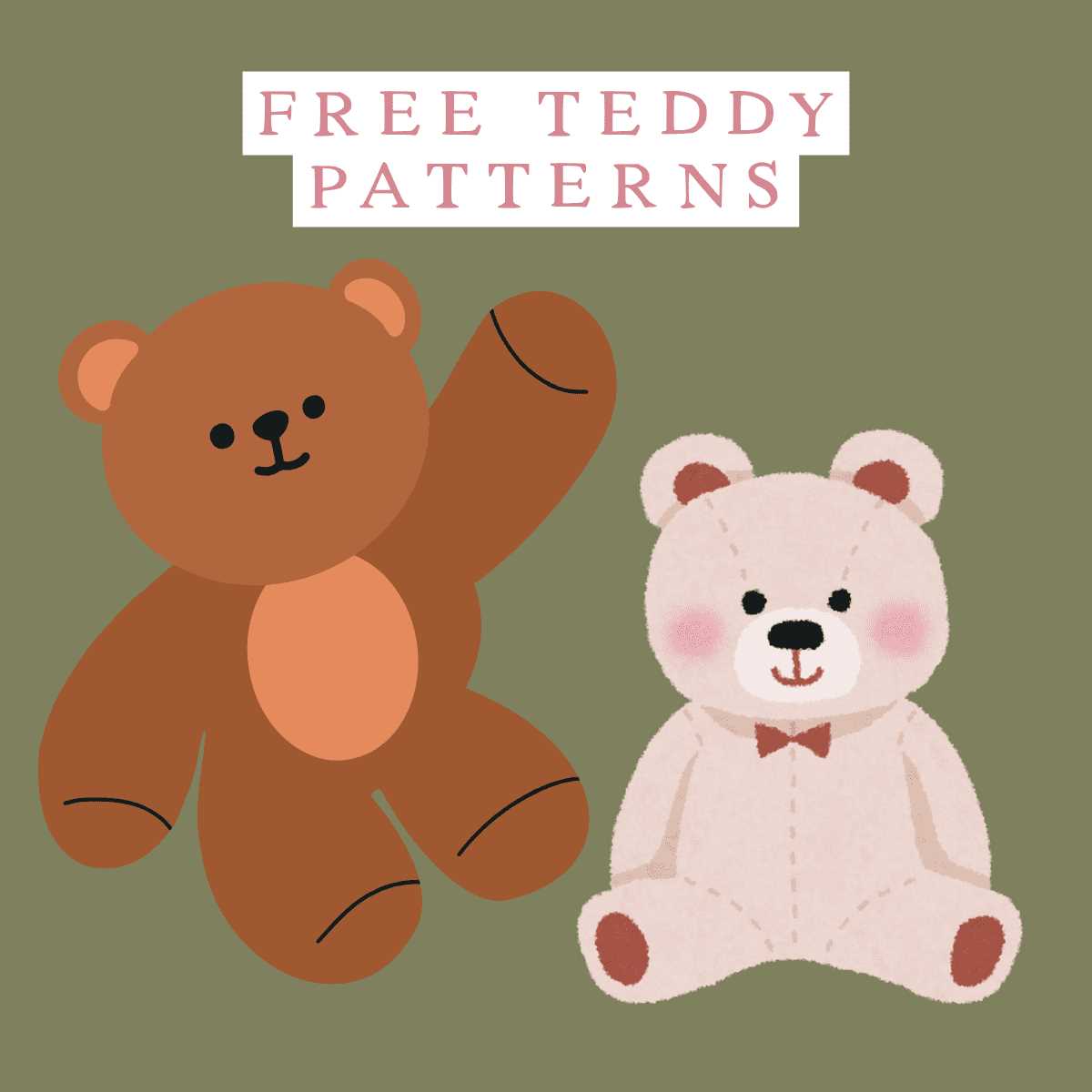 free printable teddy bear patterns free printable teddy bear patterns