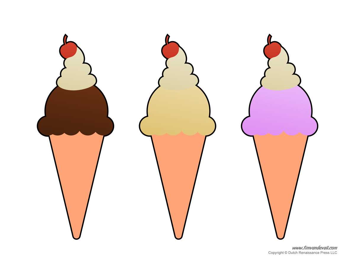 ice cream scoop template printable