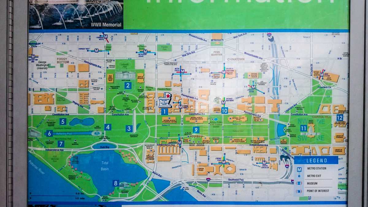 printable national mall map printable national mall map