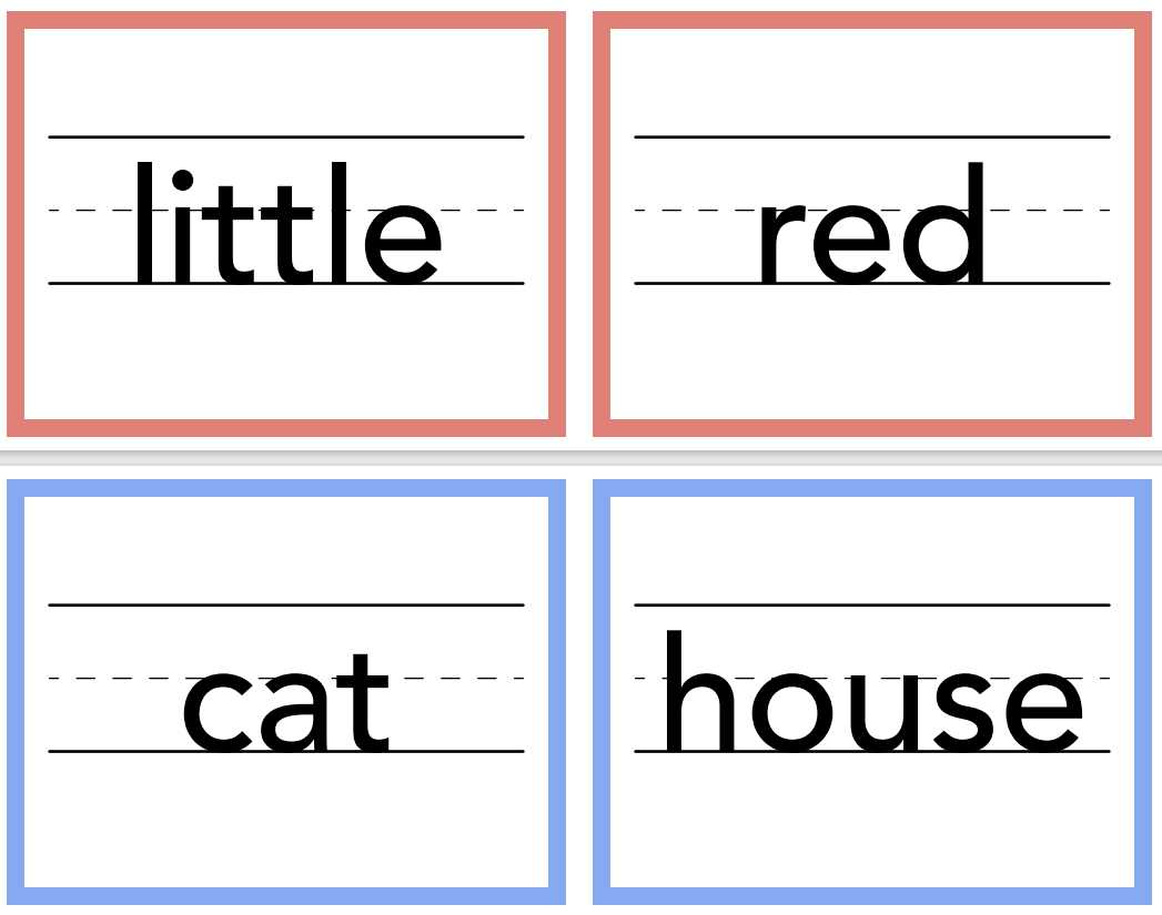 sight words for 4 year olds printable