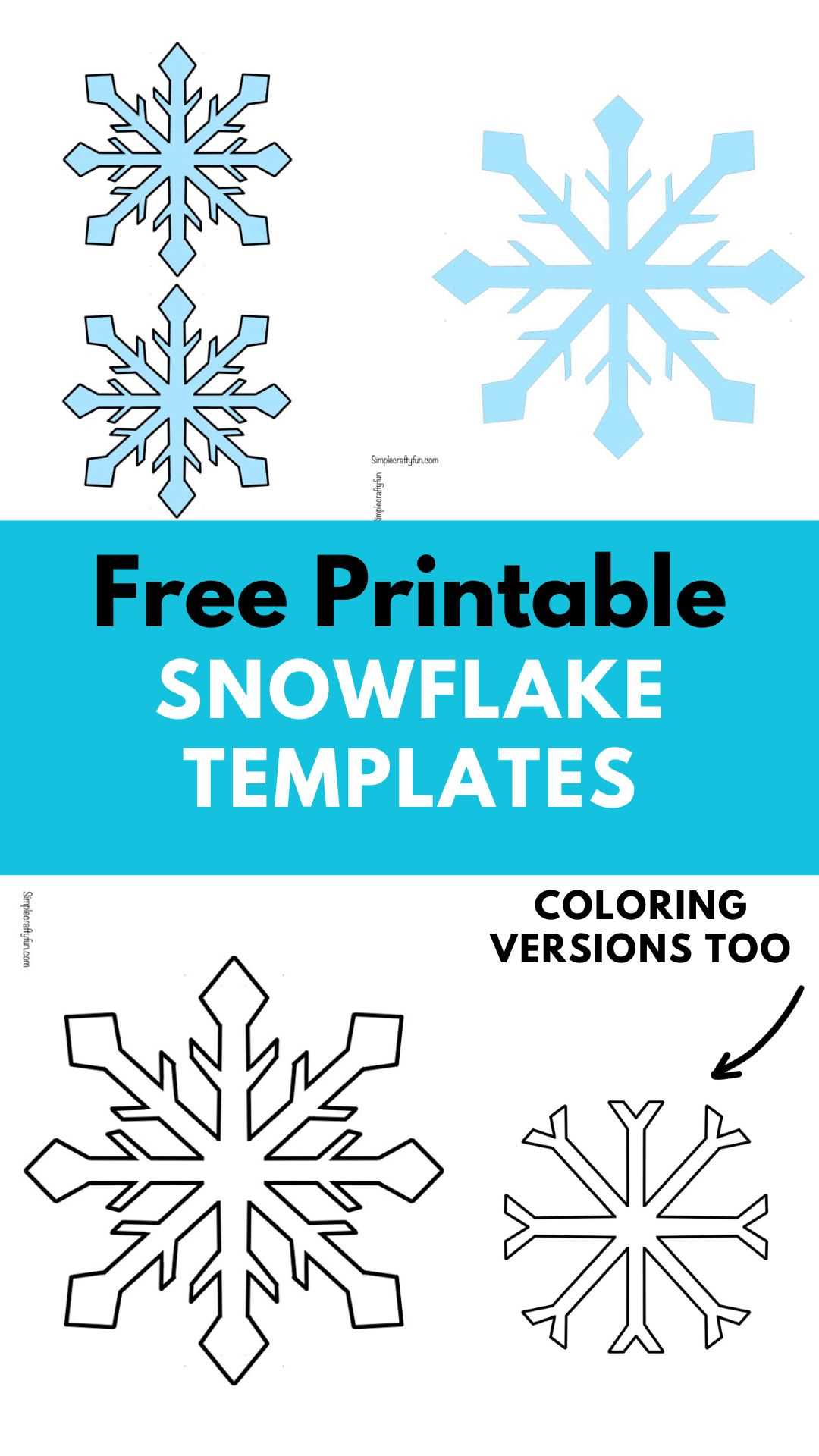 simple printable snowflake simple printable snowflake
