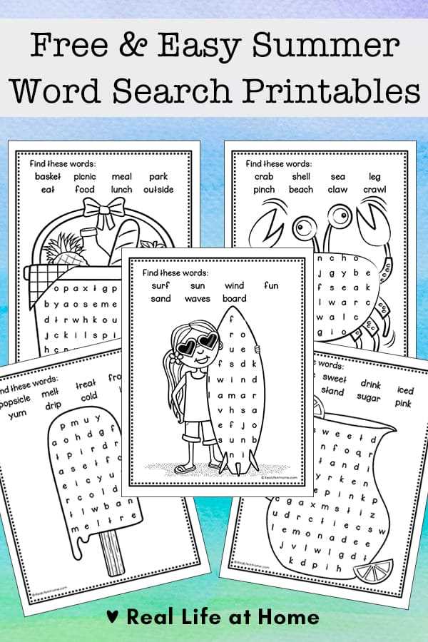simple printable word search simple printable word search