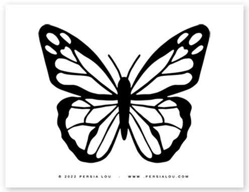 color butterfly printable color butterfly printable