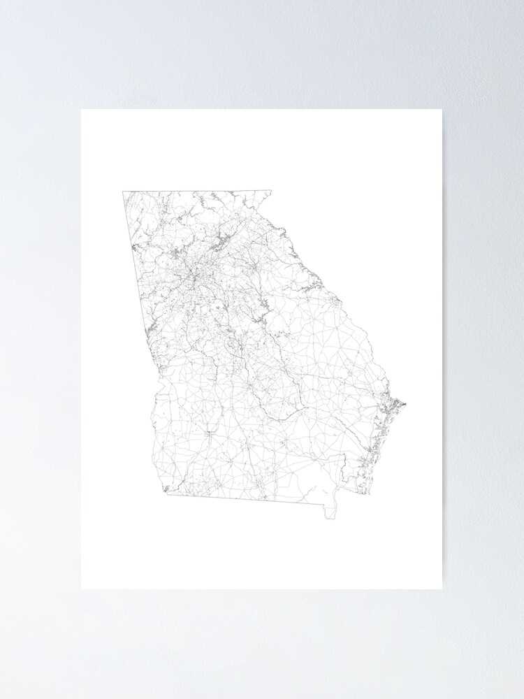 printable blank georgia regions map