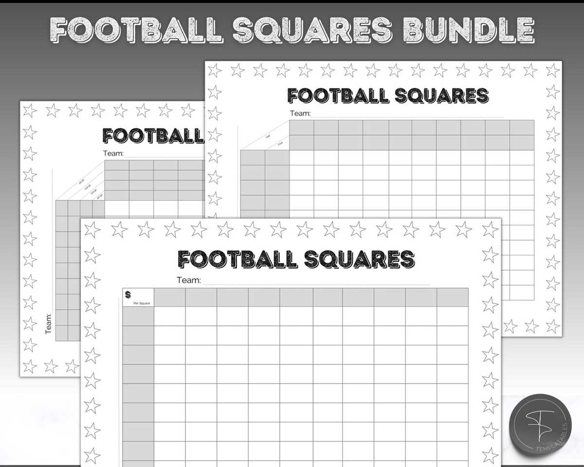super bowl squares template printable