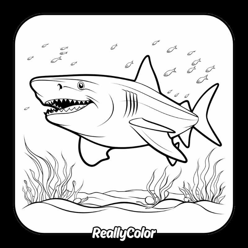 free shark coloring pages printable