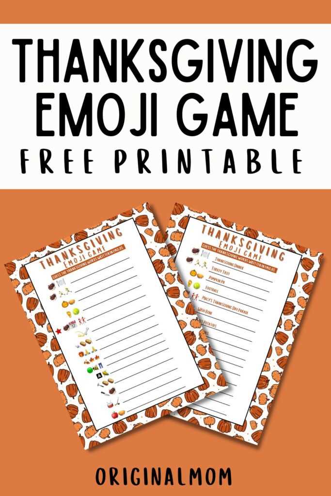 free thanksgiving printable games