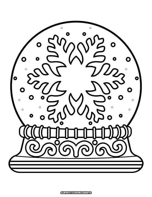 snow globe printable template snow globe printable template