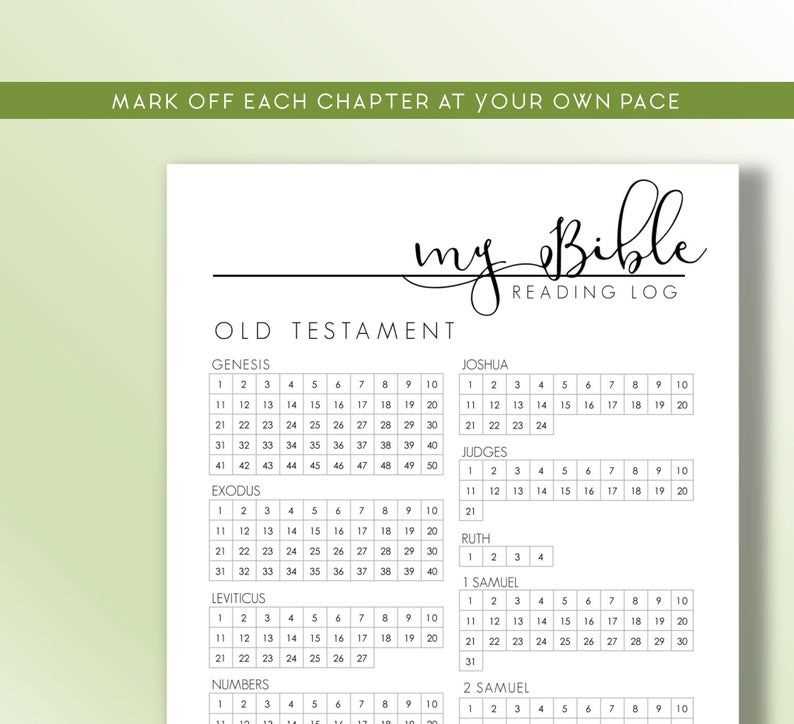 bible reading tracker printable