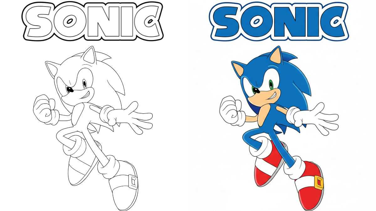 sonic free printable coloring pages