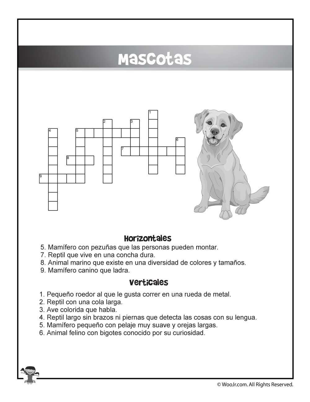 spanish crossword puzzles printable