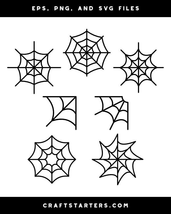 spider web template printable