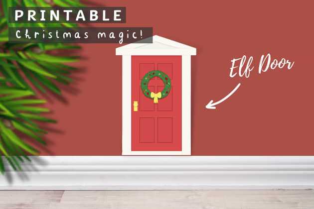 elf door printable elf door printable
