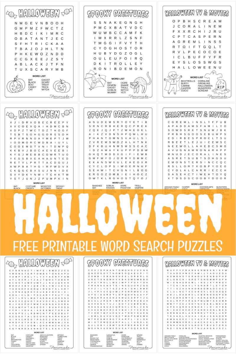 free printable halloween word searches free printable halloween word searches