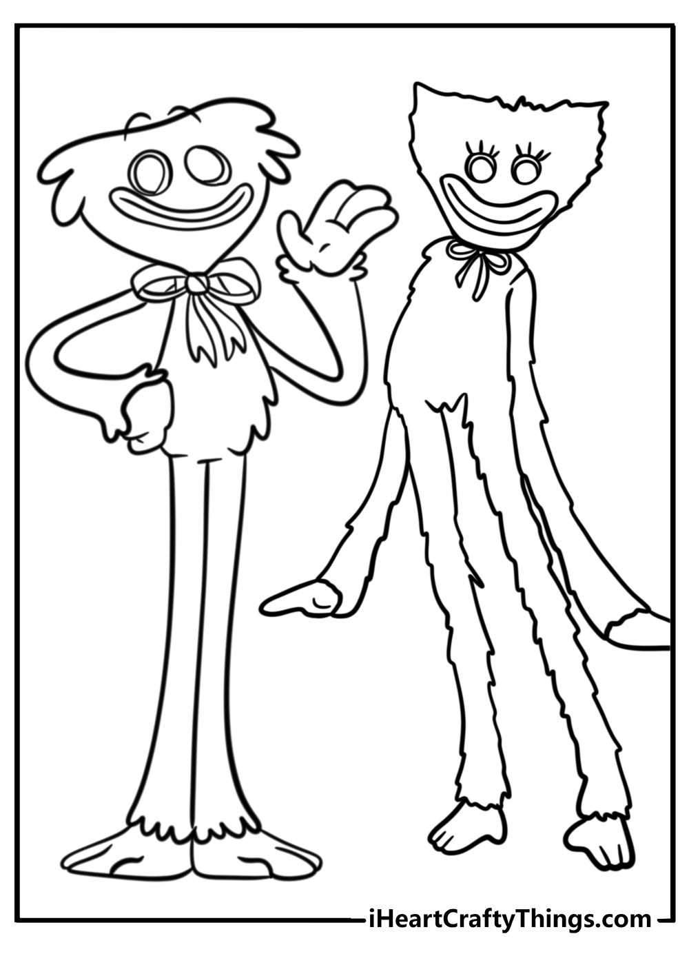 huggy wuggy printable coloring pages huggy wuggy printable coloring pages
